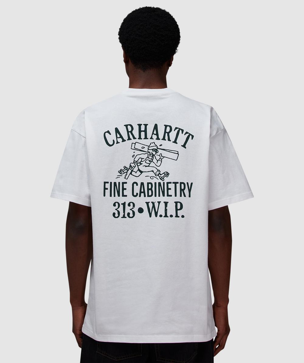 Carhartt WIP Cabinetry T-Shirt (White / Black - S) - Size S, Unisex