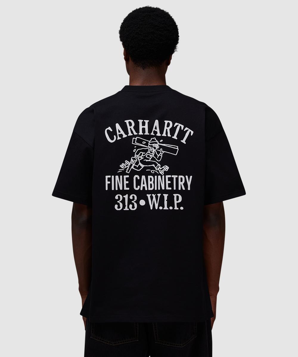 Carhartt WIP Cabinetry T-Shirt (Black / White - S) - Size S, Unisex