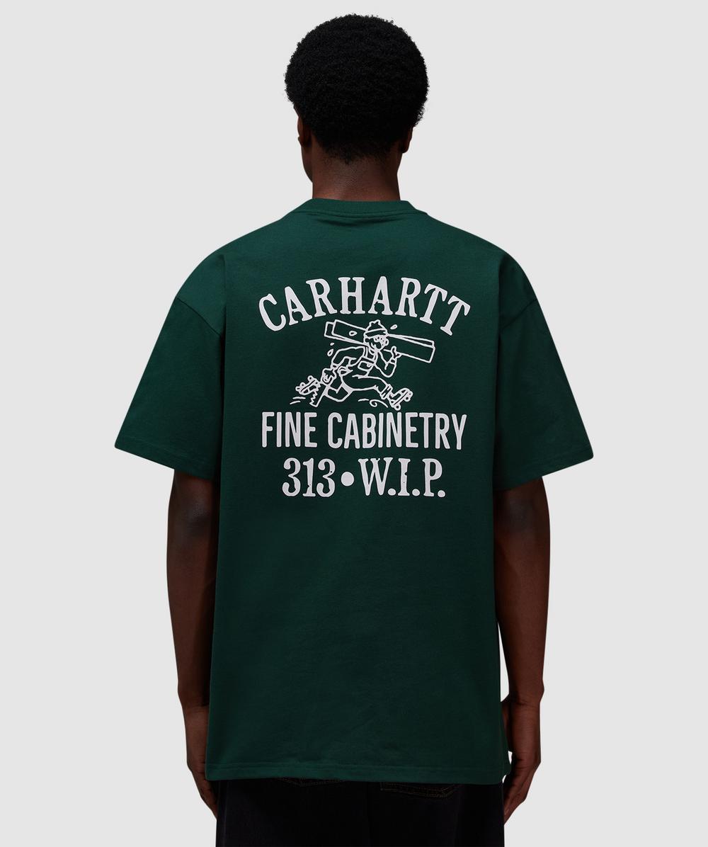 Carhartt WIP Cabinetry T-Shirt (Conifer / White - S) - Size S, Unisex