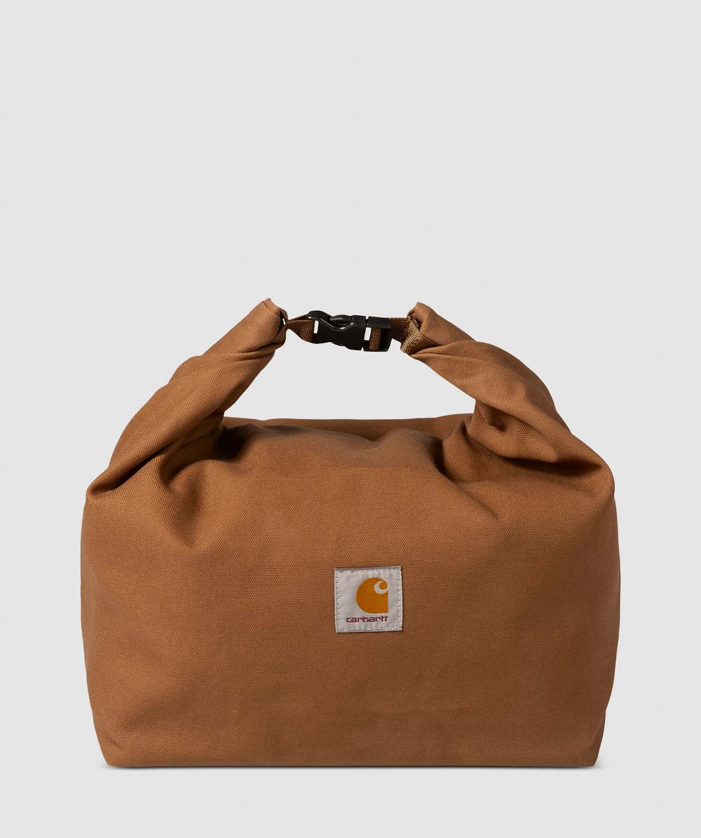 Carhartt WIP Canvas Roll-Up Insulated Bag (Hamilton Brown - One Size) - Size ONE SIZE, Unisex