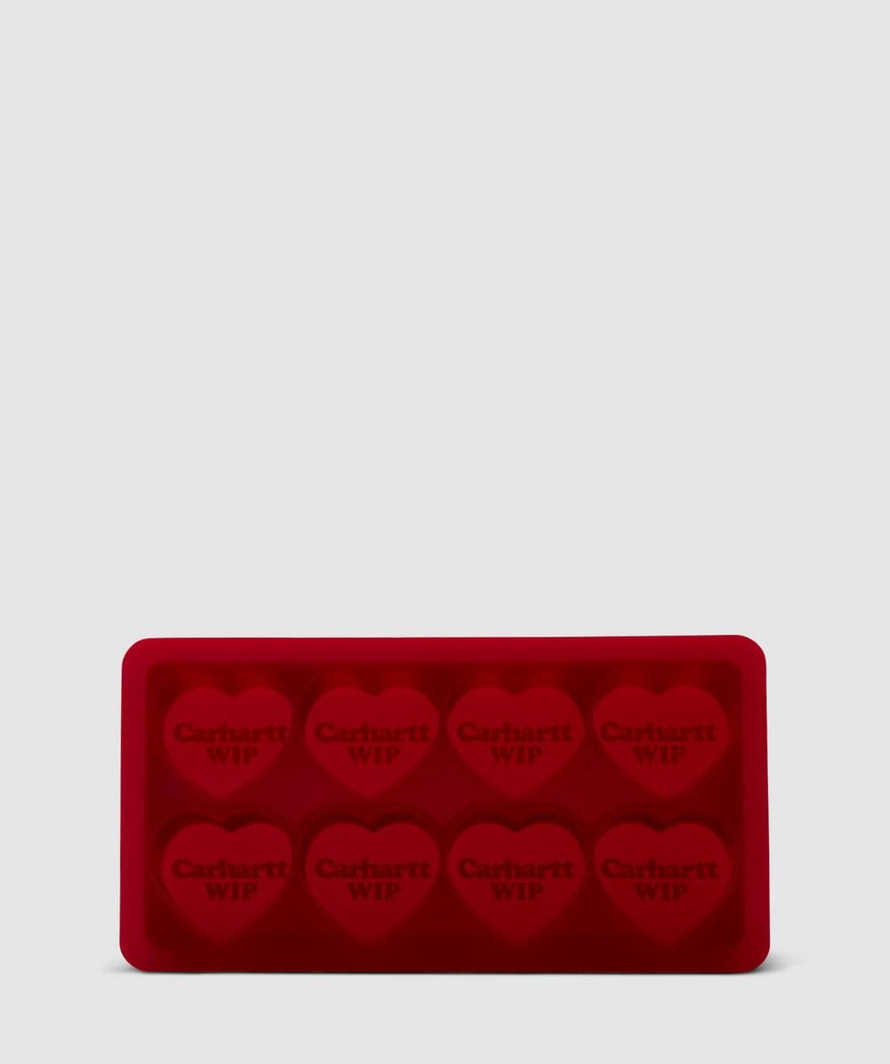 Carhartt WIP Heart Ice Cube Tray (Scarlet - One Size) - Size ONE SIZE, Unisex