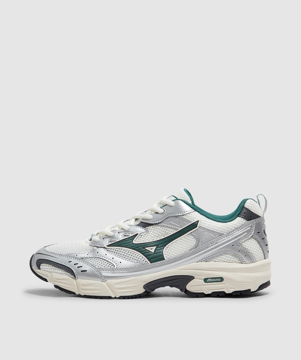 Mizuno Men's White Mxr Sneaker (Mizuno Snow /Bistro Green/Silver - 7) - Size 7