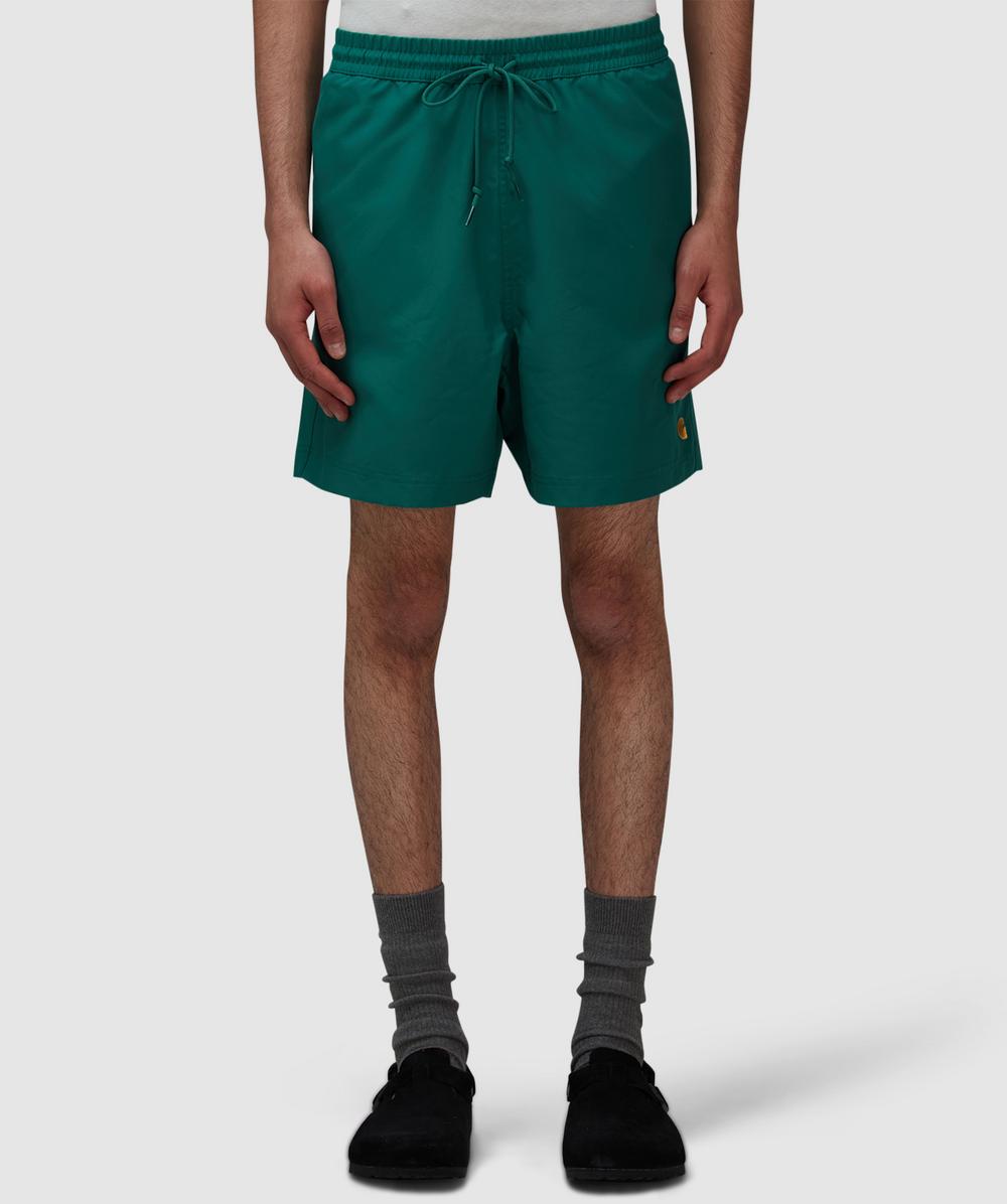 Carhartt WIP Chase Swim Short (Rainforest / Gold - S) - Size Clothing & Accessories > Clothing > Shorts, Male