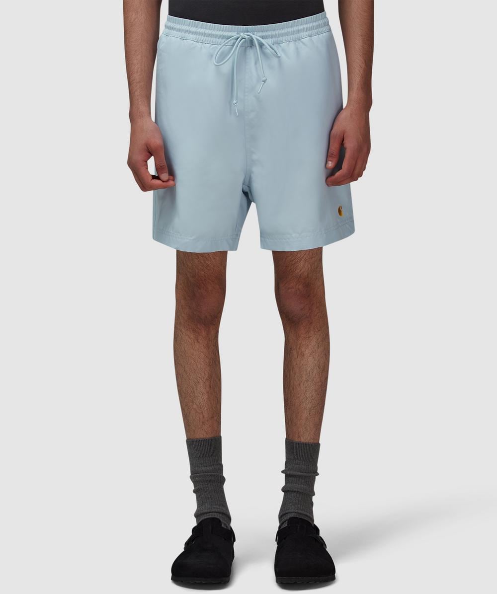 Carhartt WIP Chase Swim Short (Air Sky / Gold - S) - Size S, Male