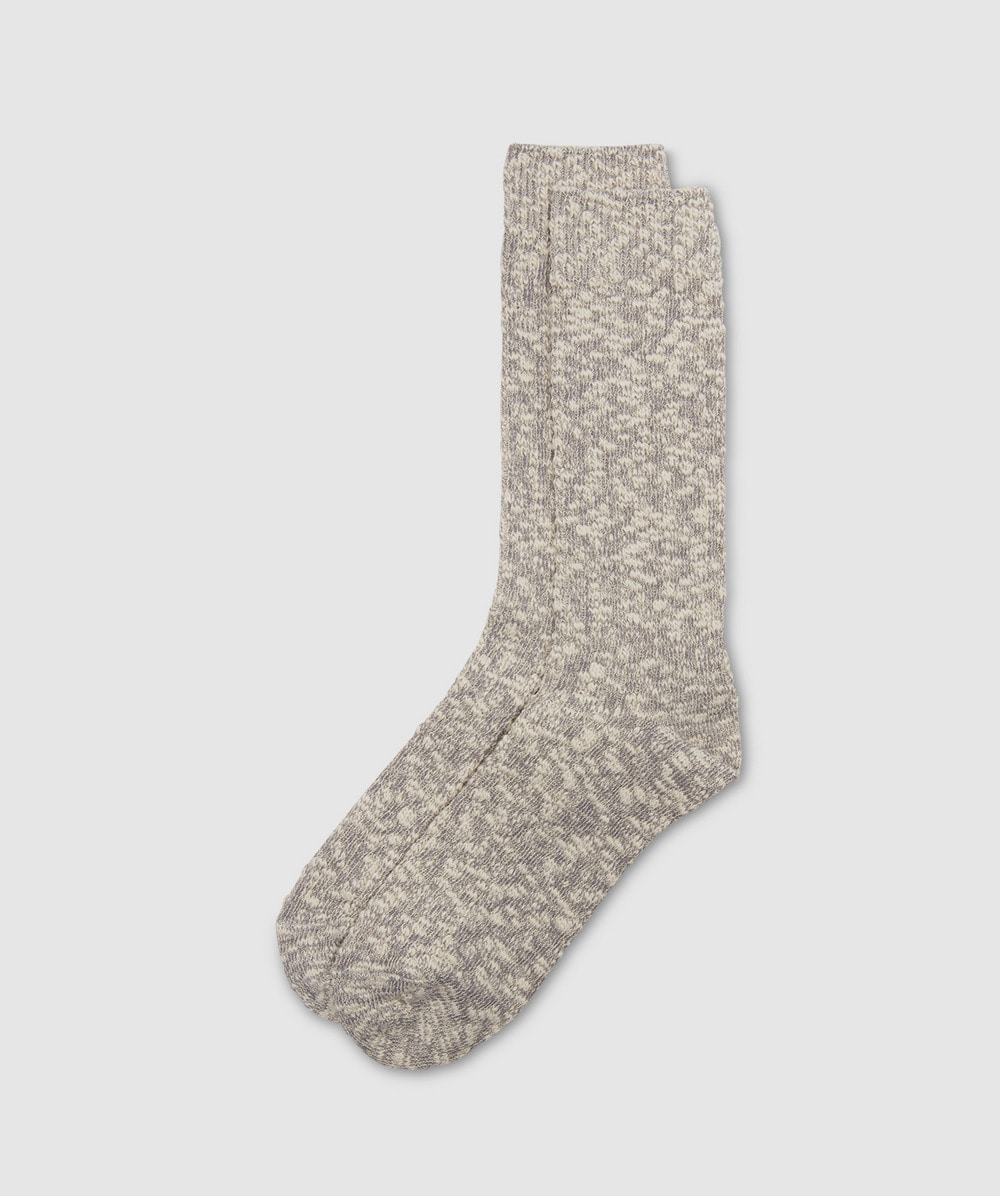 Anonymous Ism Light Slub Crew Sock In M. Grey