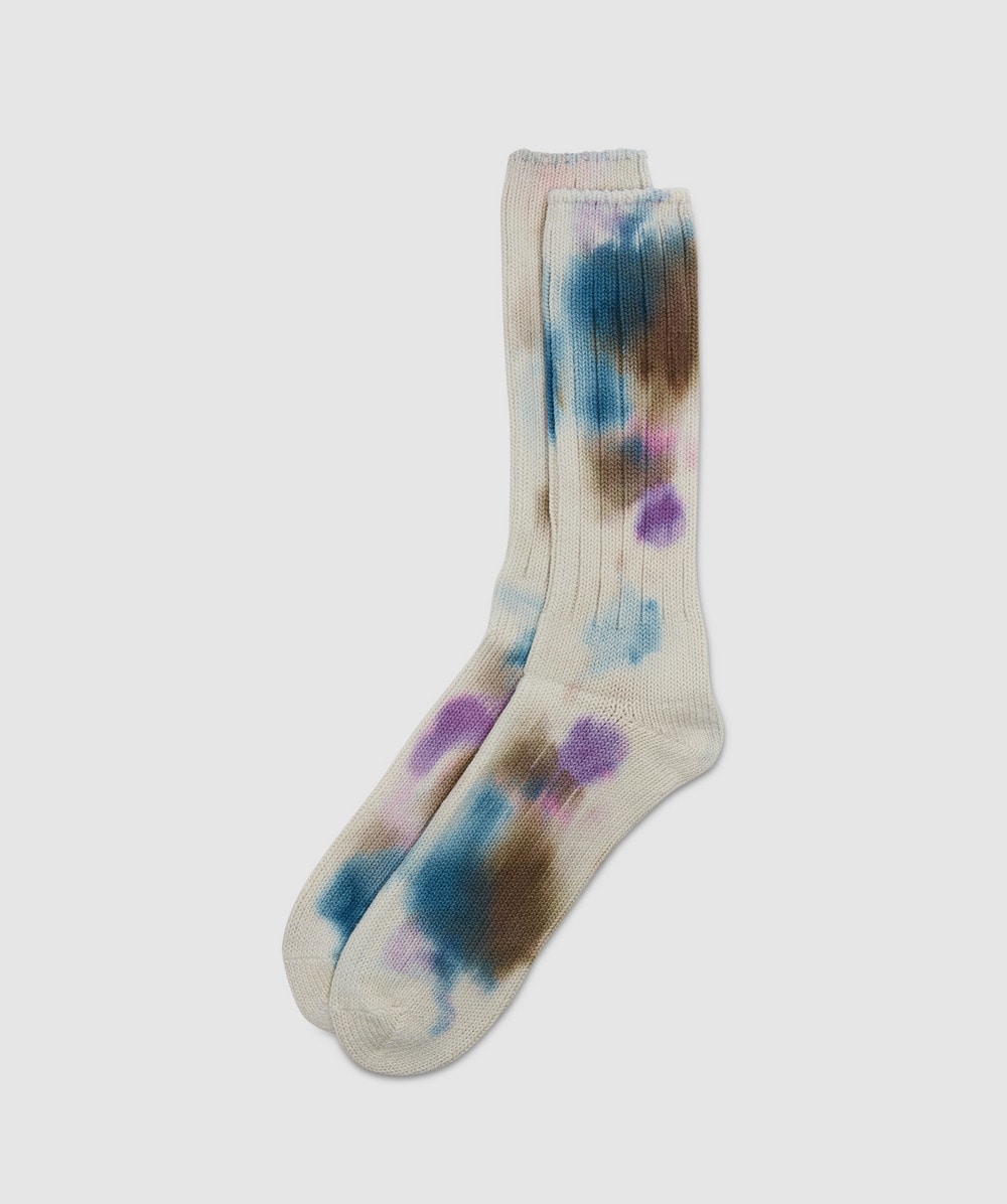 Anonymous Ism Scatter Dye Crew Sock In Purple