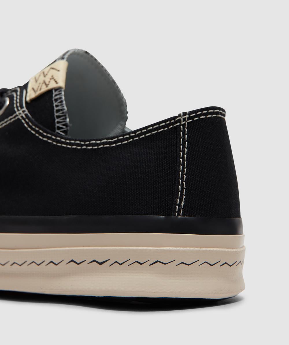 Visvim Skagway lo canvas sneaker | BLACK | SEVENSTORE