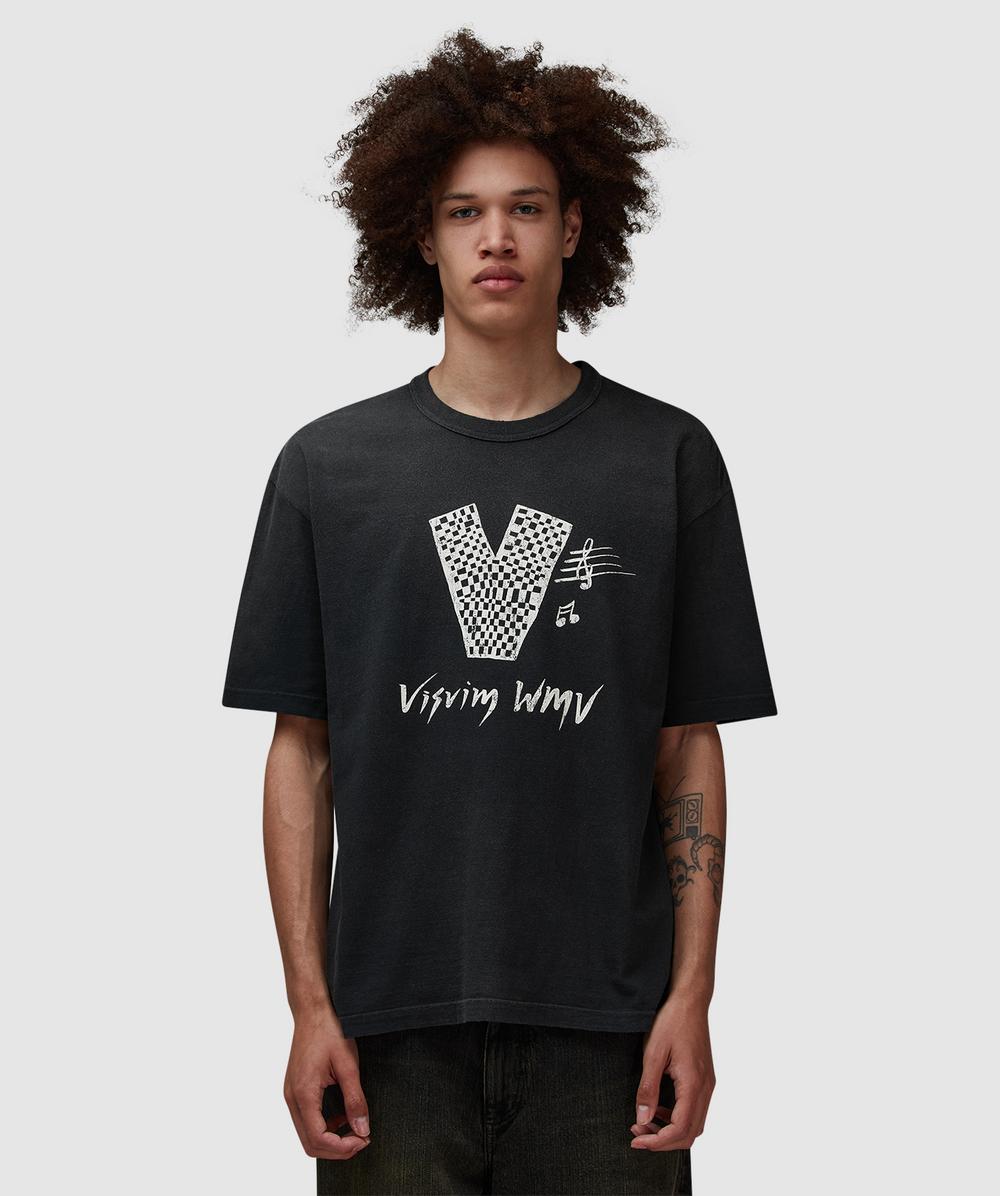 Visvim Jumbo V Crash T-Shirt (Black - 4) - Size 4, Unisex