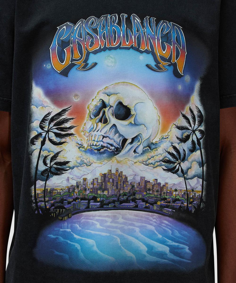【関送無料】 Casablanca Premonition hotfix printed Tシャツ Casablanca Premonition hotfix printed t-shirt | LA