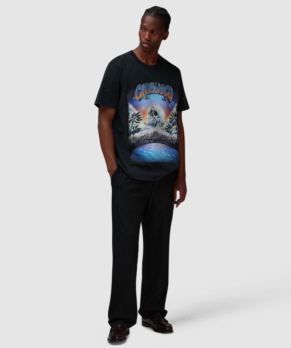 Tシャツ・カットソー Casablanca LA PREMONITION TSHIRT HOTFIX (UMS25JTS001 01) Casablanca Men's La Premonition Hotfix Printed T-Shirt