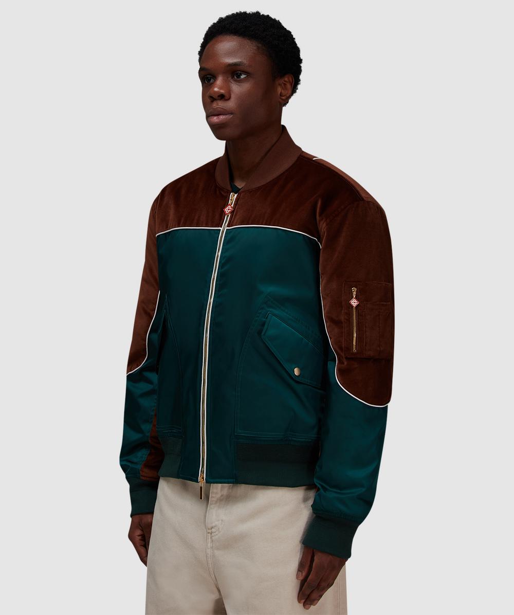 Casablanca Carseat bomber jacket | GREEN | SEVENSTORE