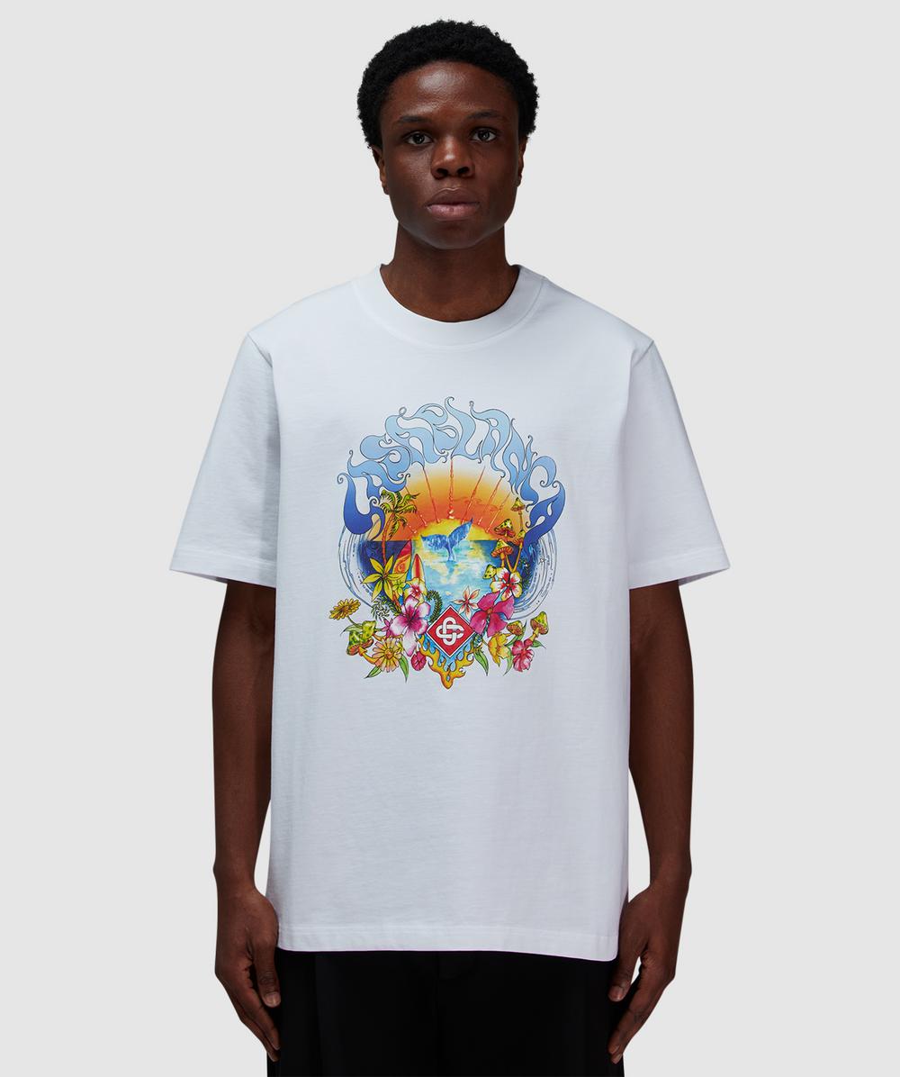 Casablanca Surf Trip T-Shirt (White - M) - Size M, Unisex