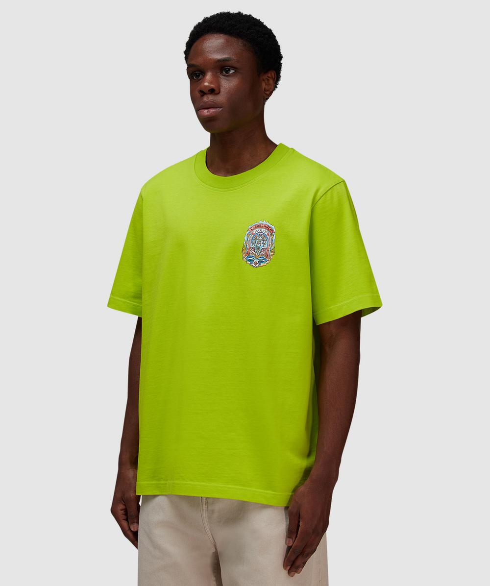 【関税込み】Casablanca グリーン Casa Way Skate Tシャツ Casa Way Skate T-Shirt | Casablanca Paris