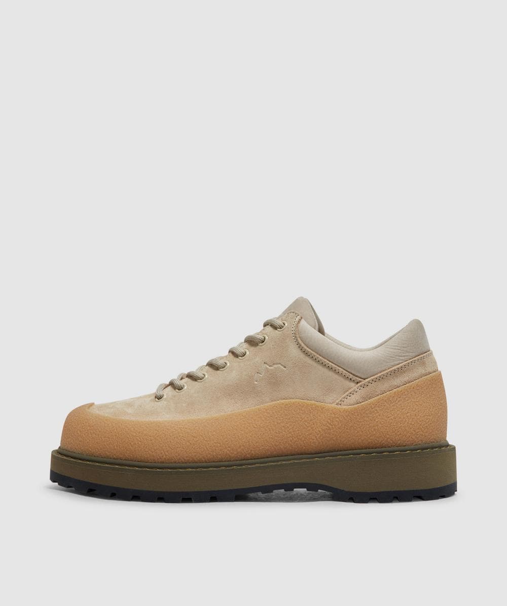 Diemme Cornaro Eyelets Boot In Light Taupe Suede