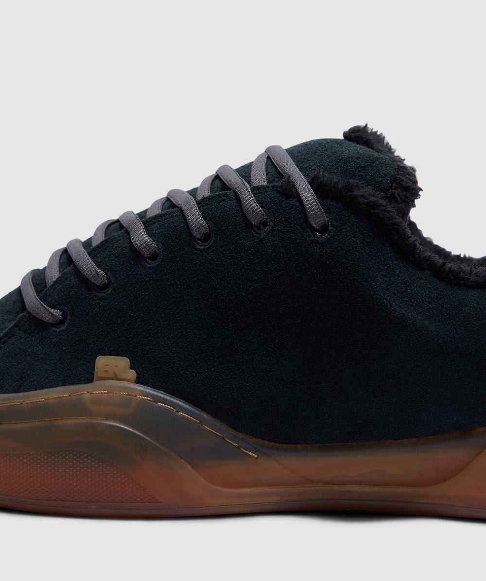 ERL Suede vamp skate sneaker | BLACK | SEVENSTORE