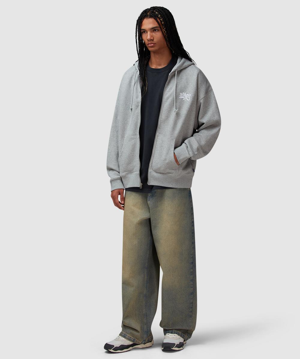 Awake NY All city zip up hoodie | HEATHER GREY | SEVENSTORE