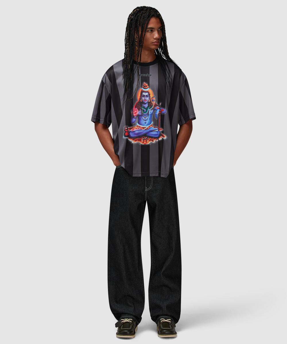 Awake NY Soccer jersey t-shirt | BLACK | SEVENSTORE