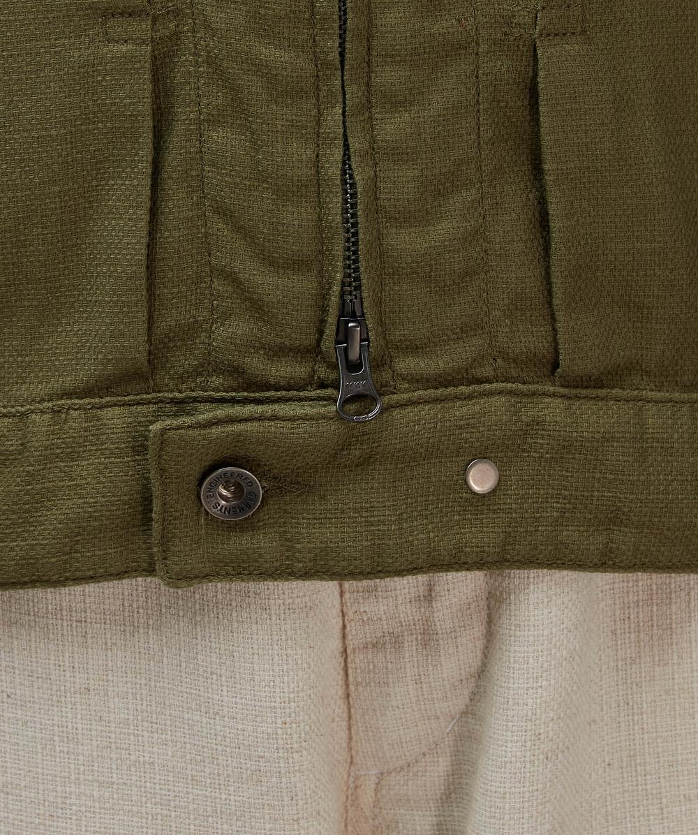 Engineered Garments Trucker jacket | OLIVE CL JAVA CLOTH | SEVENSTORE
