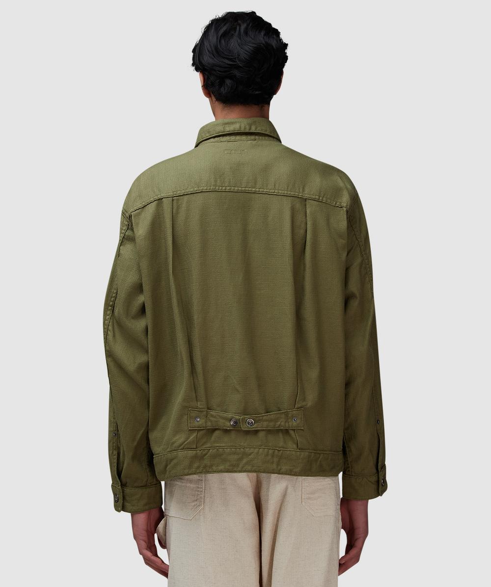 Engineered Garments Trucker jacket | OLIVE CL JAVA CLOTH