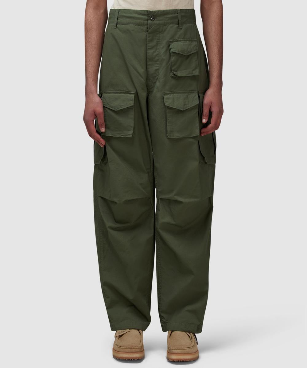 Engineered Garments Fa Pant (Olive Cotton Ripstop - M) - Size M, Male