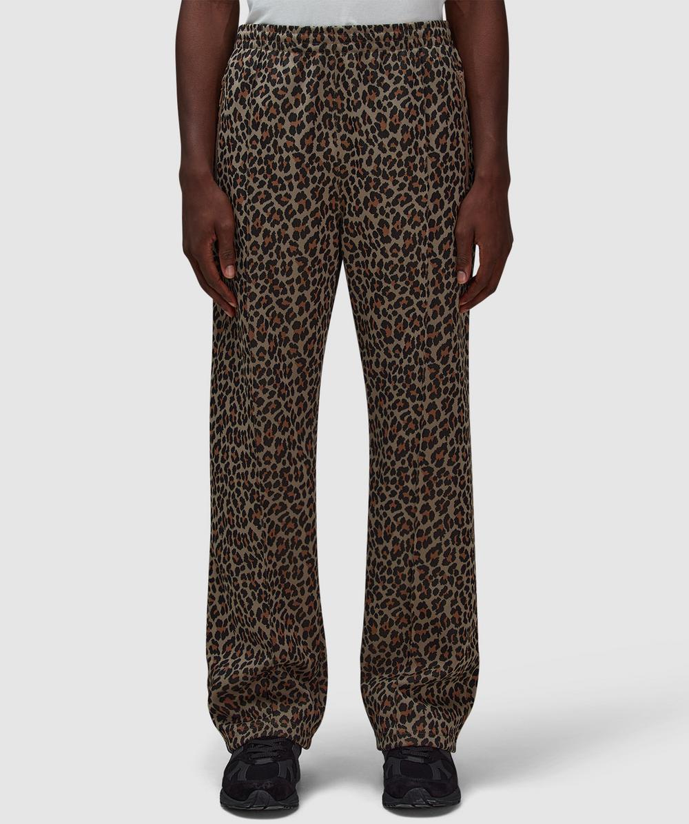 Needles Narrow Track Pant In Leapord