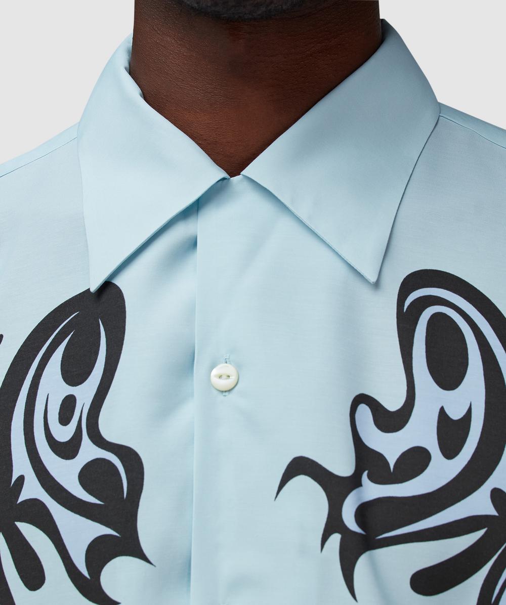 Needles × KAE TANAKA半袖オープンシャツ L Needles x KAE TANAKA One-up shirt | LT. BLUE | SEVENSTORE