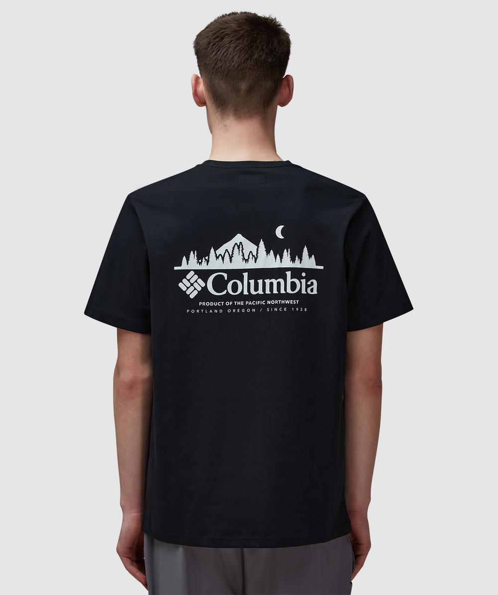 Columbia Hageman Graphic T-Shirt (Black, Heavenly - S) - Size Clothing & Accessories > Clothing > Shirts & Tops, Unisex