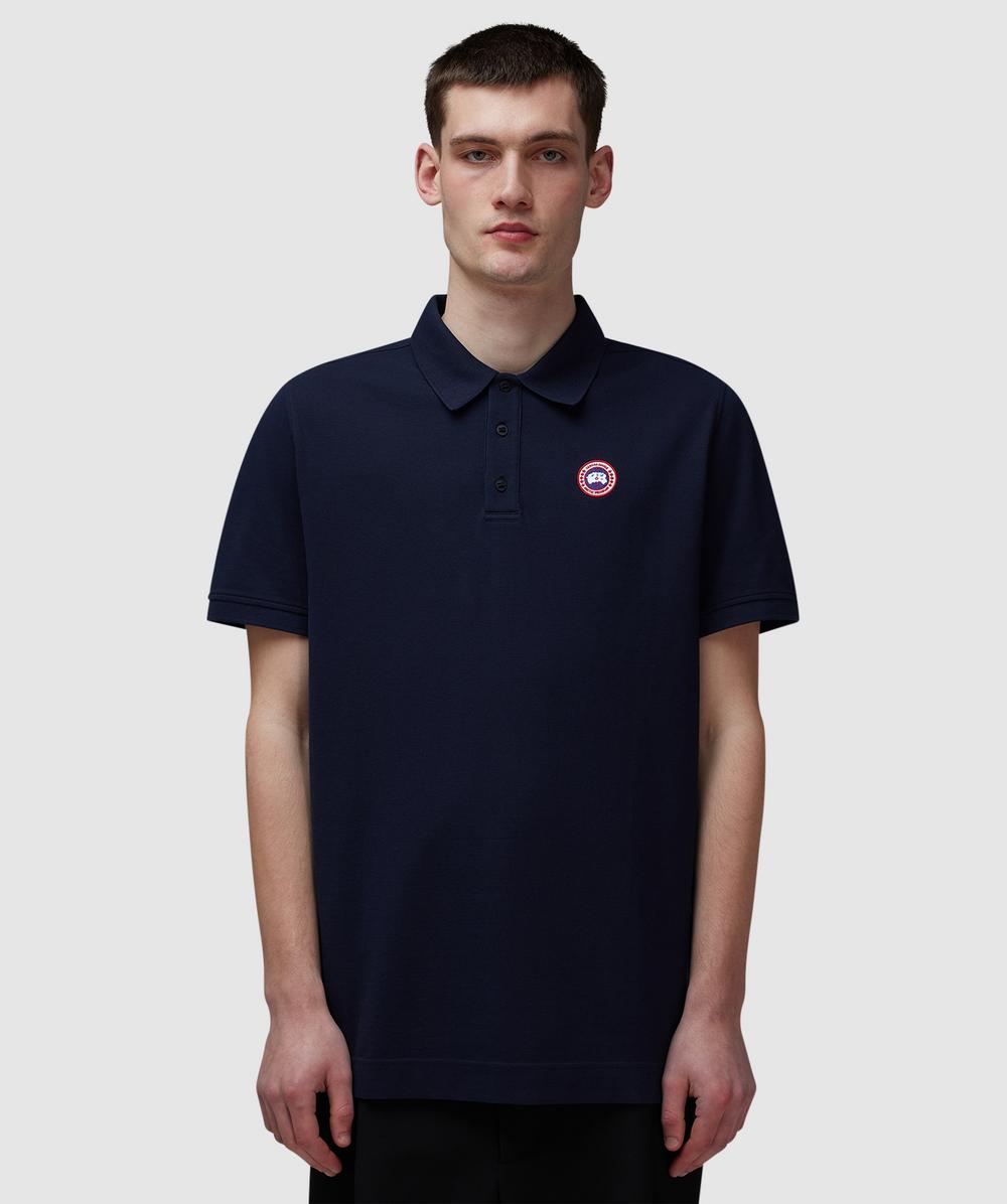 Canada Goose Beckley Polo Shirt (Atlantic Nvy-Bleu Mar Atlan - S) - Size S, Male