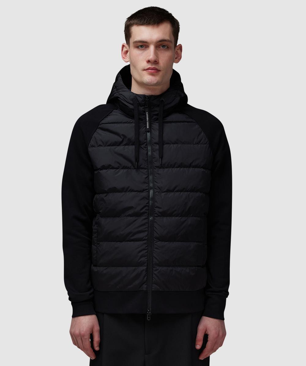 Canada Goose Hybridge Huron Full Zip Hoodie (Black - Noir - M) - Size M, Male
