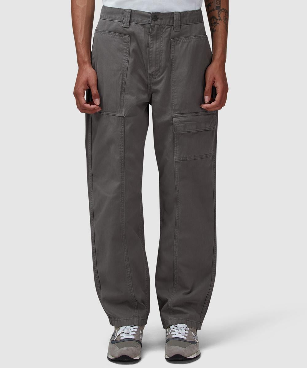Thisisneverthat Panelled Overdyed Pant In Gray