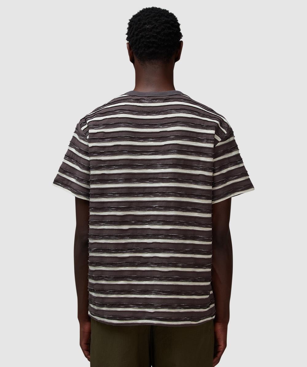 Brain Dead Casey striped t-shirt | BROWN | SEVENSTORE