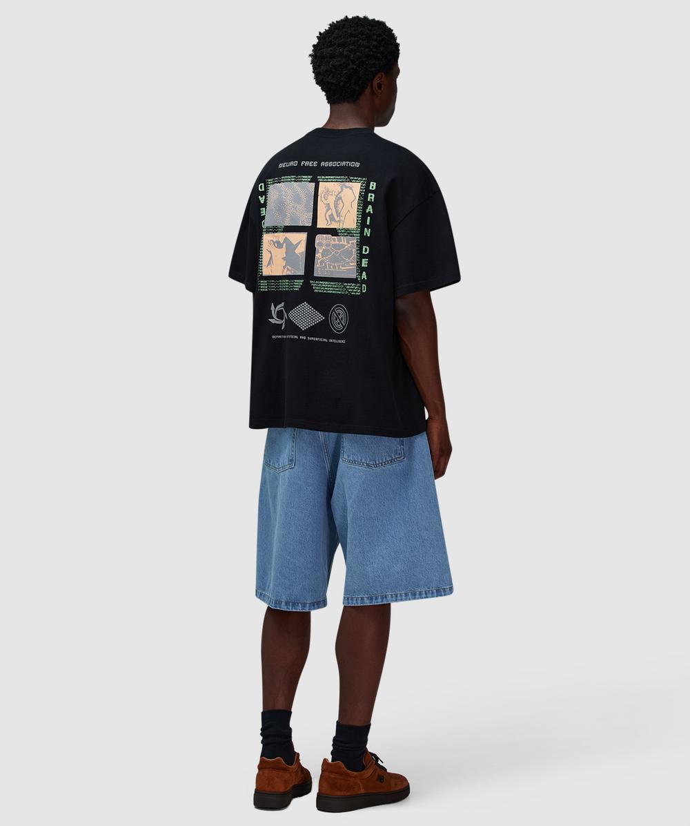 Brain Dead Neuro free association t-shirt | WASHED BLACK