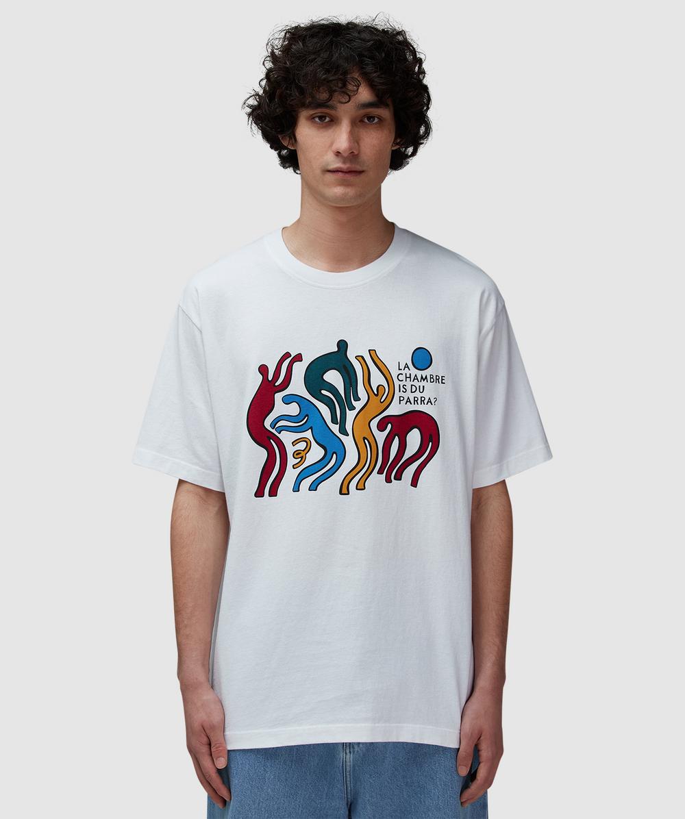 Parra La Chambre Nuit T-shirt In White