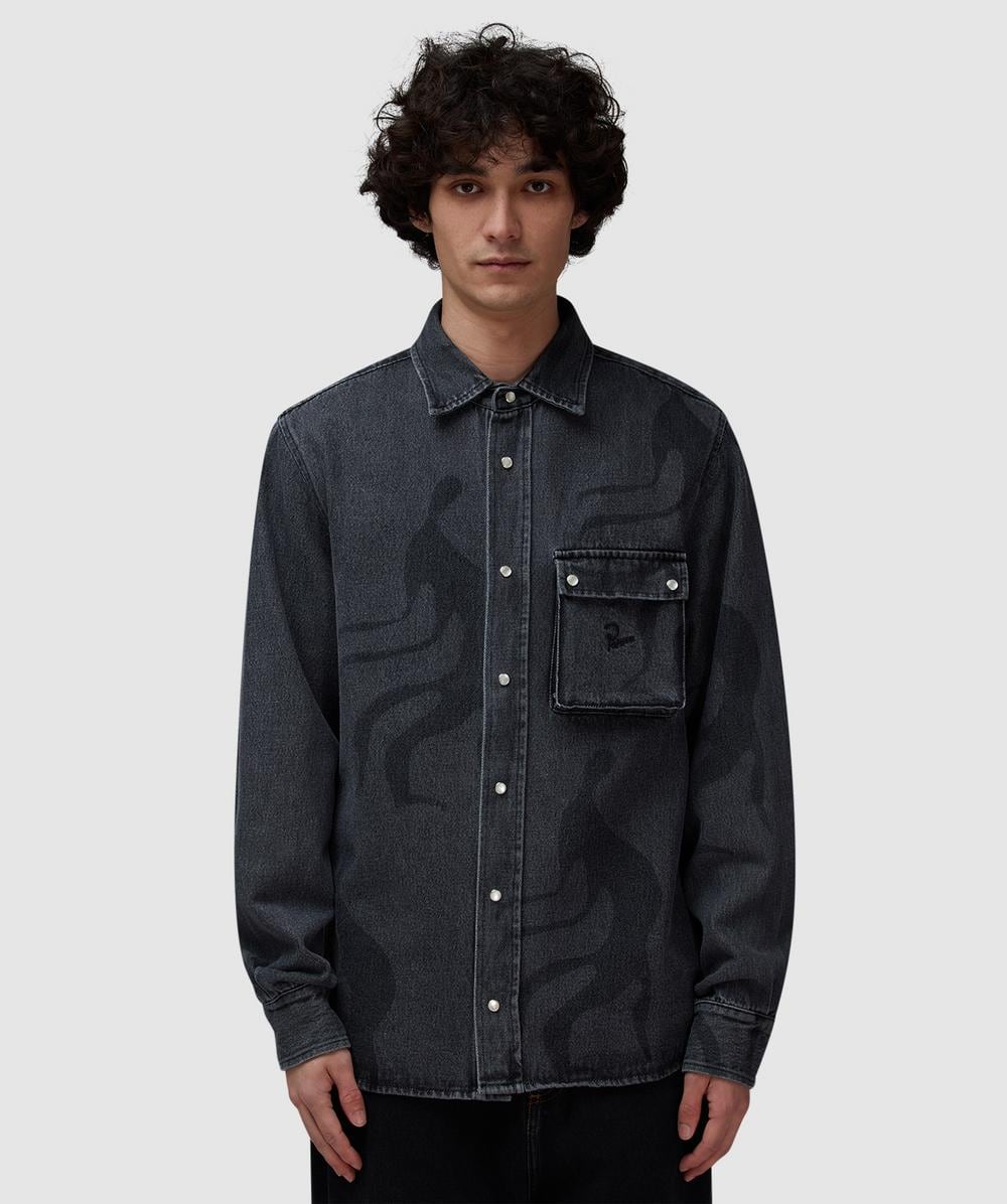 Parra The Stalkers T-shirt In Washed Grey