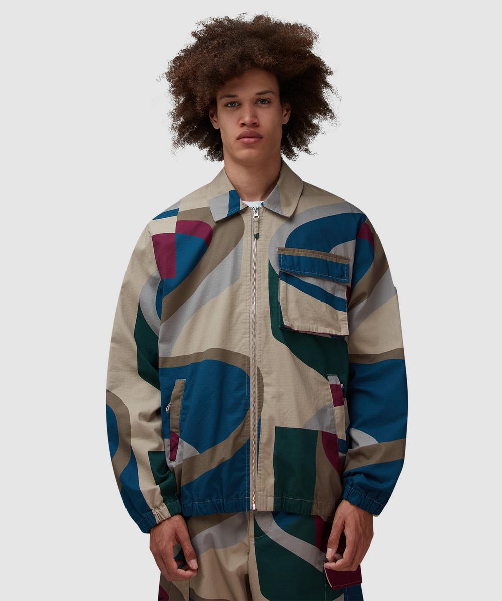 Parra The Wall Camo Jacket (Sand - M) - Size M, Male