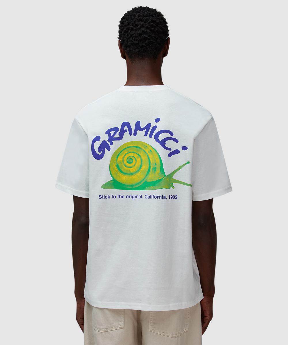 Gramicci Snail T-Shirt (White - M) - Size M, Unisex