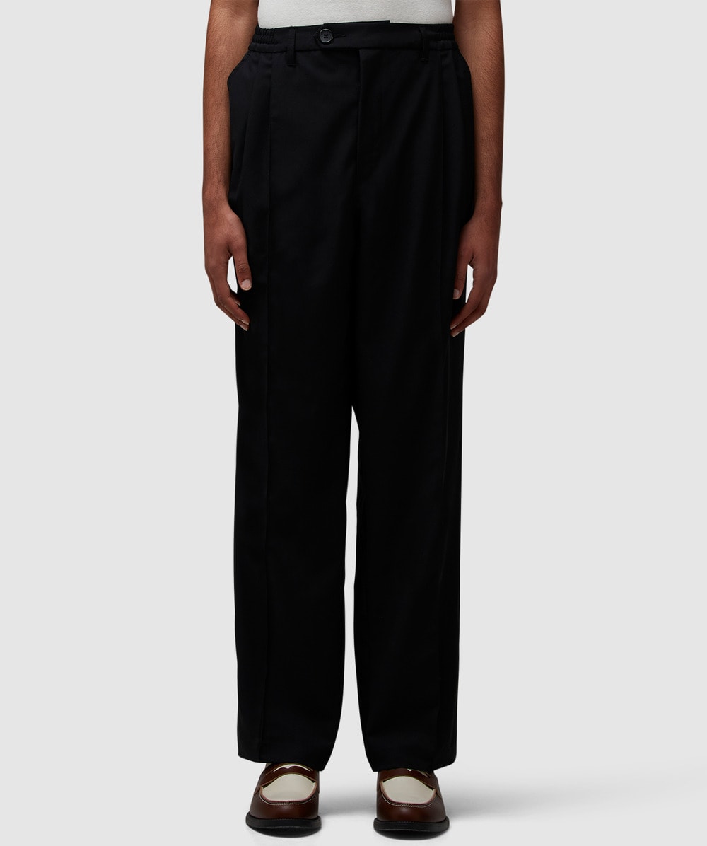 MKI MIYUKI ZOKU Wide Fit Suit Pant (Black - L) - Size L, Male
