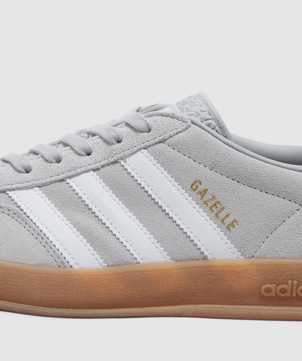 adidas Gazelle indoor sneaker | GREY TWO/FTWR WHITE/GOLD MET