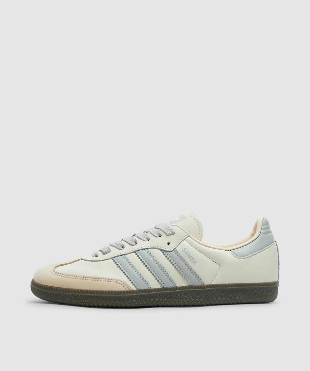 Adidas Originals Adidas Samba Og Trainer In Cream White/wonder Silver/sand Strata