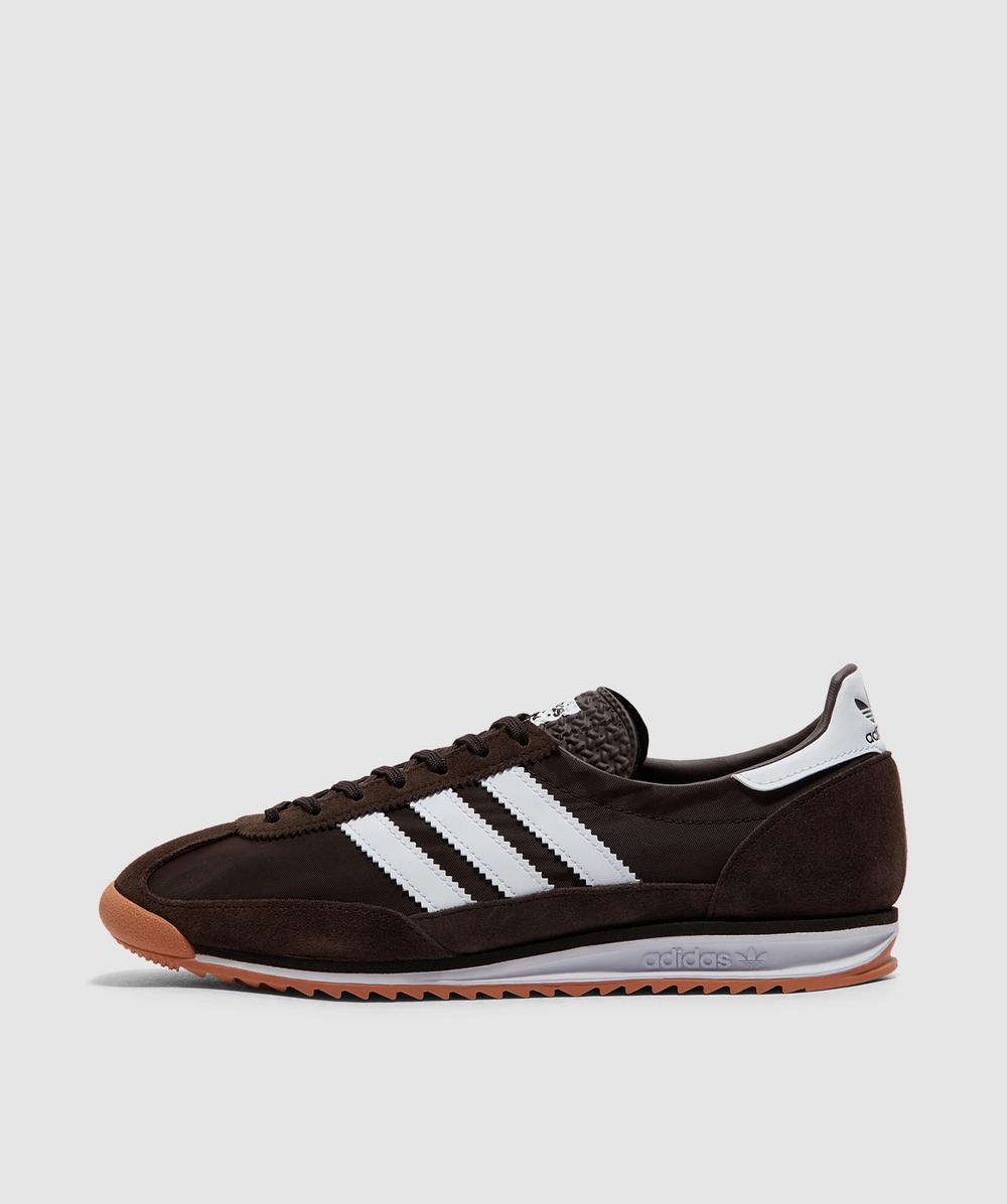 adidas Sl 72 Sneaker (Dark Brown/Ftwr White/Gum 2 - 9) - Size 9 - Men's, Unisex