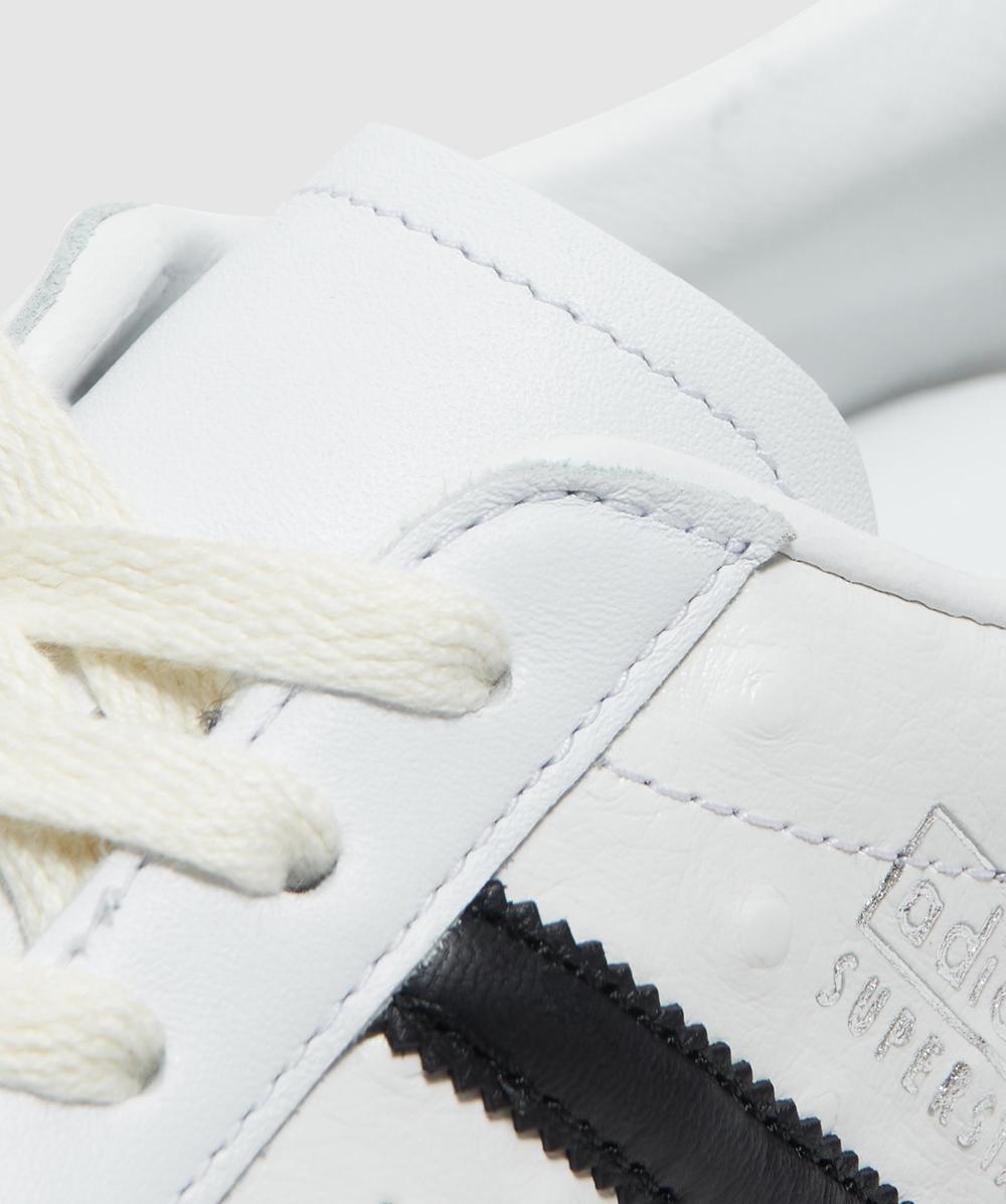 adidas☆Superstar vintage ostrich sneaker スニーカー【UK発】 White Superstar Vintage ostrich-effect leather sneakers