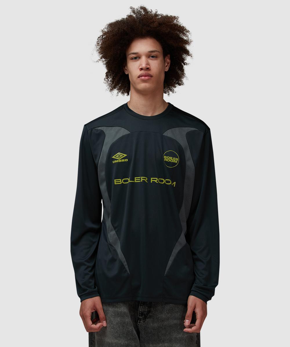 Boiler Room X Umbro Football T-Shirt (Blue - S) - Size Clothing & Accessories > Clothing > Shirts & Tops, Male
