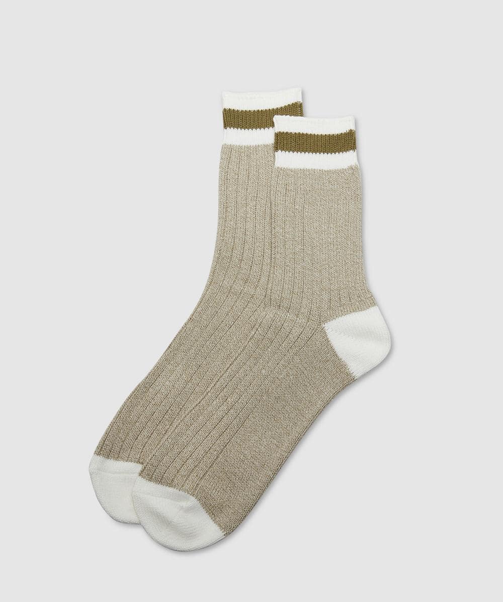 Anonymous Ism Tuck Cuff Stripe Crew Sock