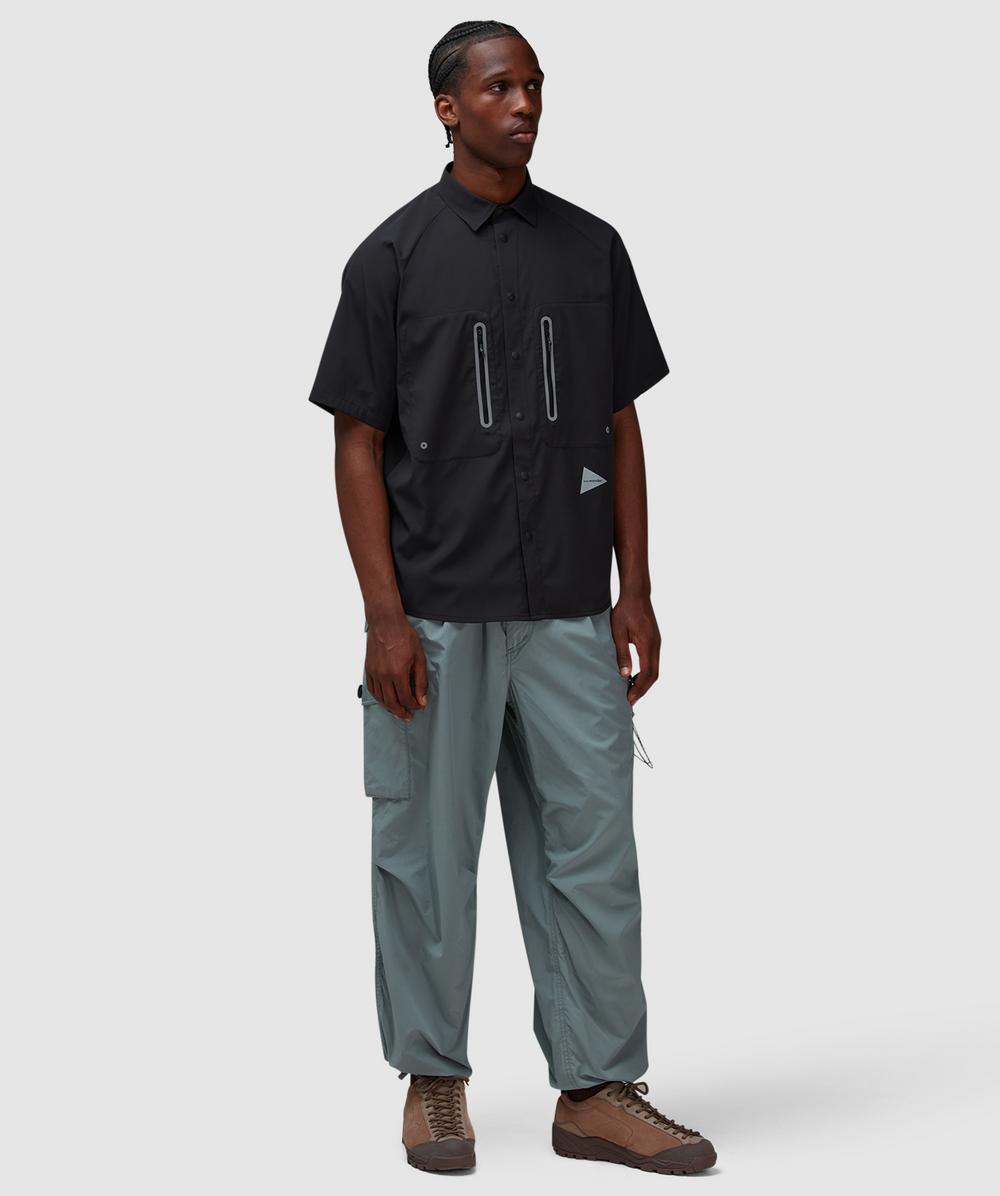 アンドワンダー and wander tech LS shirt ブラック L And Wander Tech shirt | BLACK | SEVENSTORE