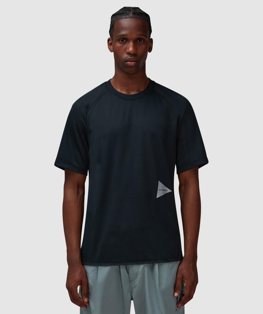 And Wander Dry Jersey Raglan T-Shirt (Black - S) - Size S, Unisex
