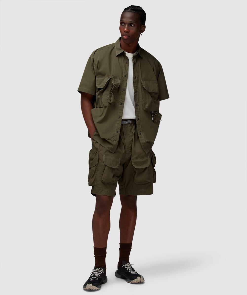 And Wander - Multi Pocket Shirt (Dark Beige) — EQUIPMENT