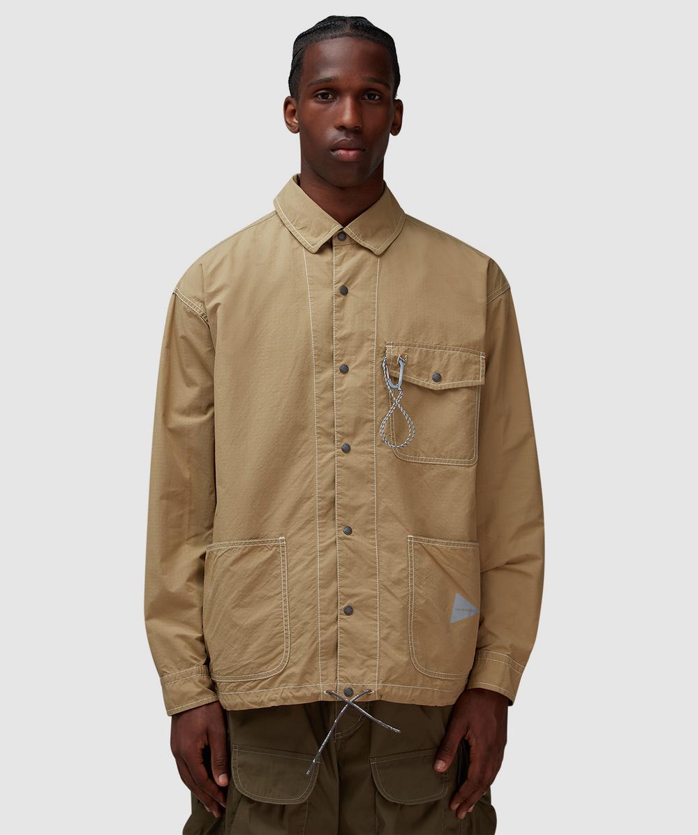 And Wander Cordura Shirt Jacket (Beige - M) - Size M, Male