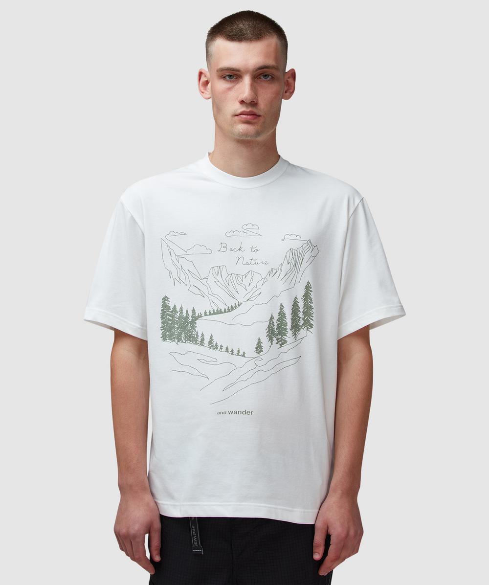 And Wander Nature Printed T-shirt