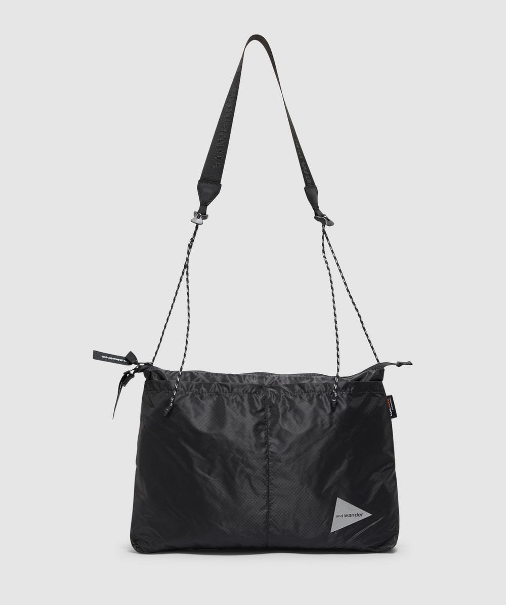 And Wander Sil Sacoche Bag In Charcoal