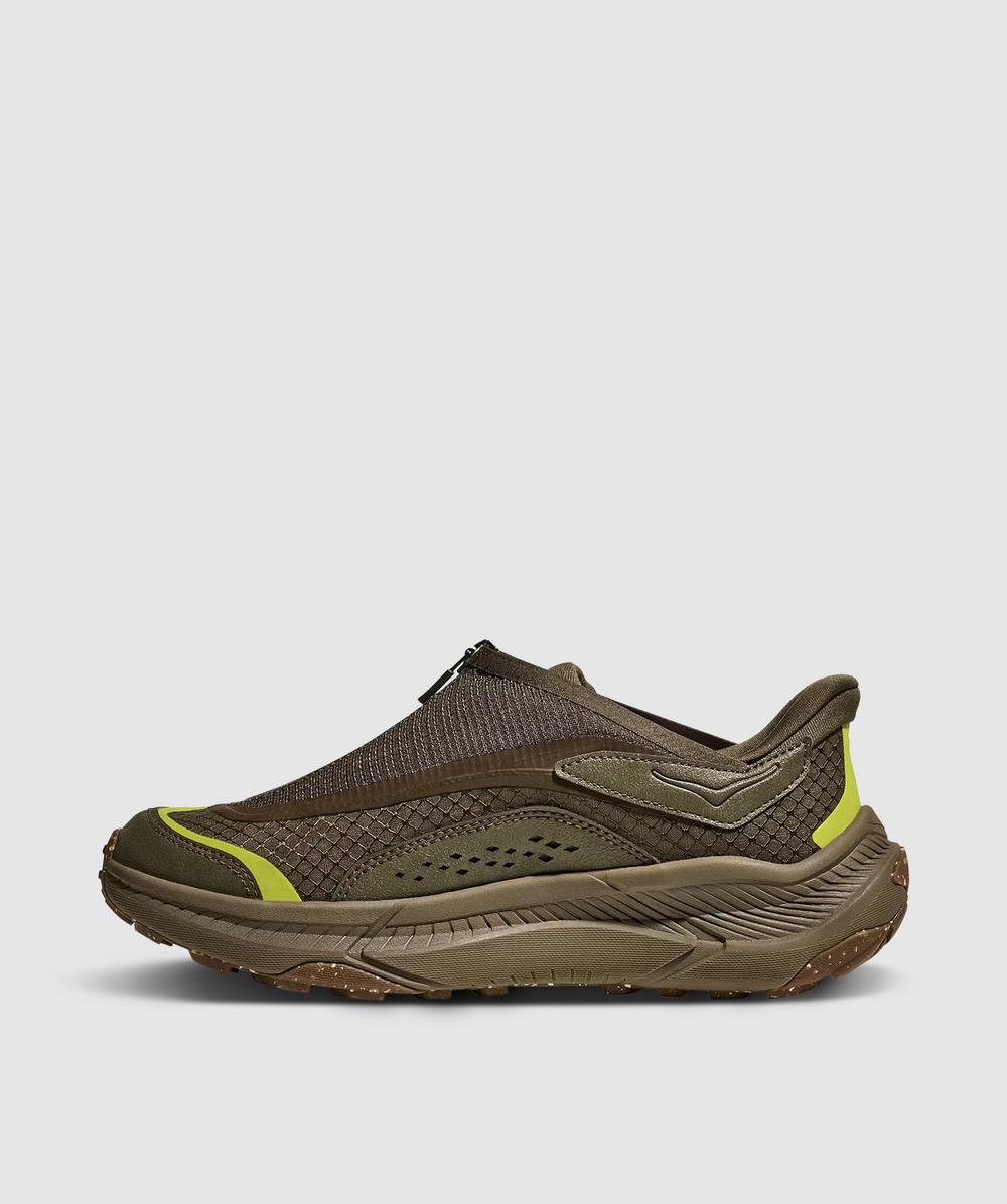 Hoka Project Transport Sneakers In Deep Umber / Antique Olive